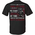 August I Am A Son Of God American Flag Print On Back T-Shirt - American Soldier August Birthday Shirt, Black, Unisex T-Shirt