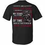 September I Am A Son Of God American Flag Print On Back T-Shirt - American Soldier September Birthday Shirt, Black, Unisex T-Shirt