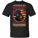Why Did I Become A Veteran Because Football Baseball and Basketball Only Require One Ball T-Shirt - Funny Veteran Shirt, Black, Unisex T-Shirt
