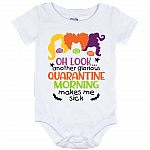 Another Glorious Quarantined Morning Make Me Sick Baby Onesie Three Witches Toddler Baby Infant Bodysuit, White, Baby Onesie - 12 Month