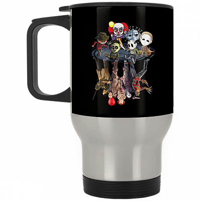 14 oz. Silver Travel Mug
