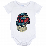 Speak Your Mind Even If Your Voice Shakes Baby Onesie - Toddler - Infant Bodysuit, White, Baby Onesie - 12 Month