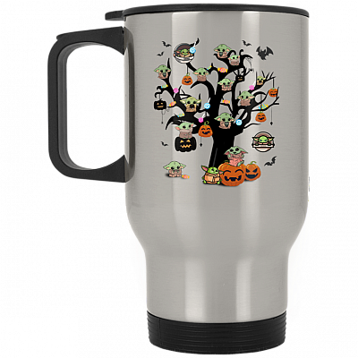 14 oz. Silver Travel Mug