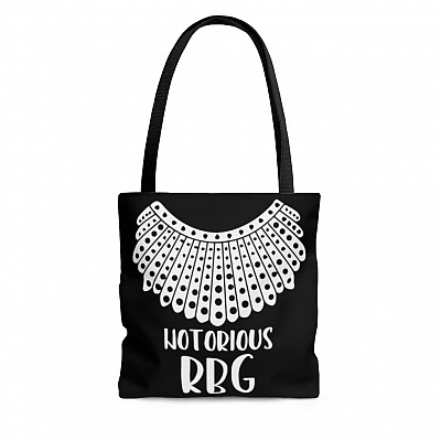 Notorious RBG Ruth Bader Ginsburg Feminist All Over Print Tote Bag – Shoulder Bag