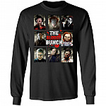The Bloody Bunch Halloween Hoodie - Long Sleeve - Sweatshirt - Horror Characters Halloween Shirt, Black, Long Sleeve