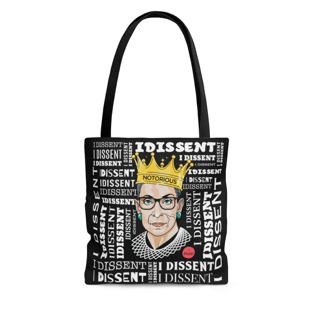rbg quote Tote Dissent Tote Bag rbg Tote Bag Black Canvas Tote Bag RBG Dissent TOTE BAG Feminism Tote Ruth Bader Ginsburg Tote Bag