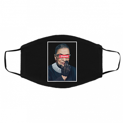 Notorious RBG I Dissent Ruth Bader Ginsburg Fight For The Things Washable Reusable Custom - RBG Cloth Face Mask Cover, Black, Cloth Face Cover – Medium/Large