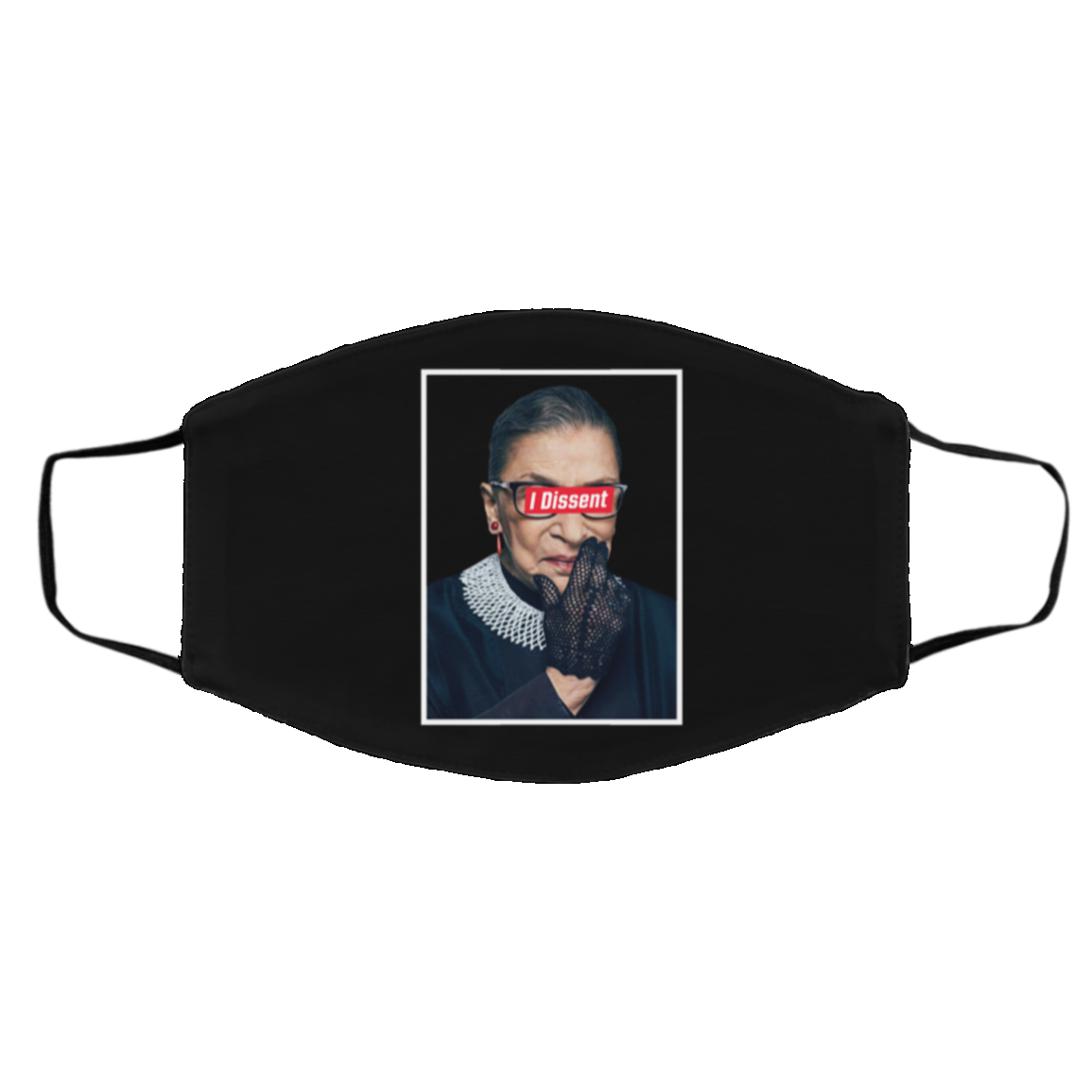 Notorious RBG I Dissent Ruth Bader Ginsburg Fight For The Things Washable Reusable Custom - RBG Cloth Face Mask Cover, Black, Cloth Face Cover – Medium/Large