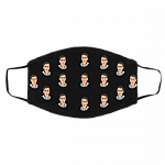 Ruth Bader Ginsburg Custom Cloth Face Mask RBG Washable Fashion Shopping Reusable Designer Face Mask, Black, Cloth Face Cover – Medium/Large