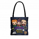 Just A Girl Who Loves Hocus Three Witches Pocus All Over Print Tote Bag - Shoulder Bag - Reusable Grocery Shopping Bag