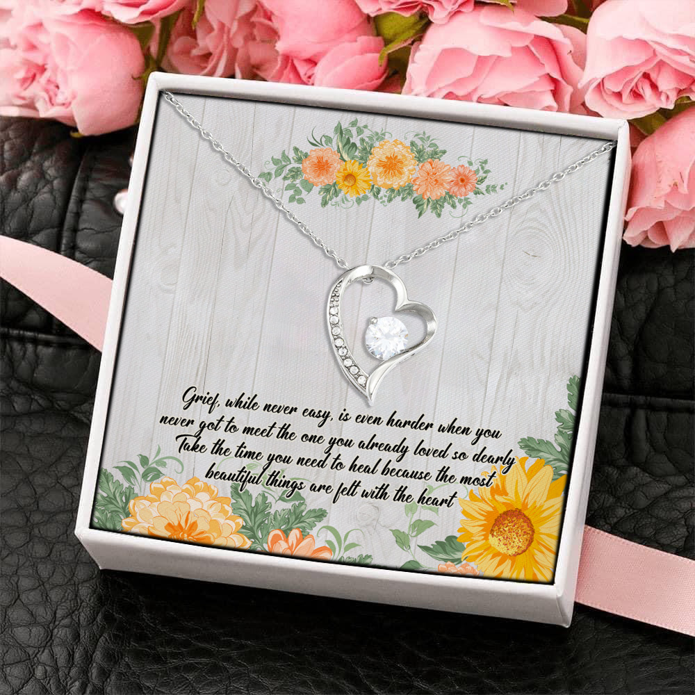 7Th. Grief While Never Easy(3) Forever Love Necklace (Silver) 4