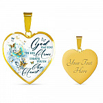 Butterfly God Has You In His Arms I Have You in My Heart Heart Pendant Necklace - Heart Luxury Necklace (Gold Plated) Butterfly God Has You In His Arms I Have You in My Heart Heart Pendant Necklace - Heart Luxury Necklace (Gold Plated)