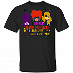 Hocus I Smell Hand Sanitizer Lots and Lots of Hand Sanitizer T-Shirt - Funny Halloween Quarantine Shirt, Black, Unisex T-Shirt