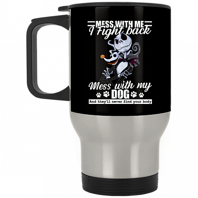 14 oz. Silver Travel Mug