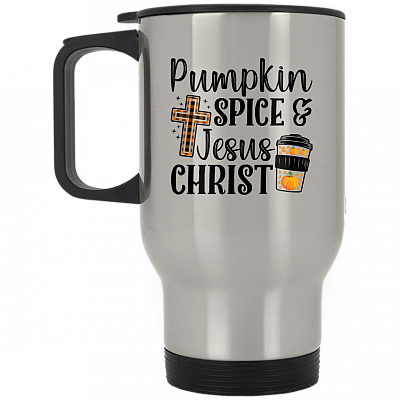 14 oz. Silver Travel Mug