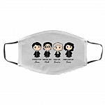 The Supreme Court Washable Reusable Custom - Printed Cloth Face Mask Cover, White, Cloth Face Cover – Medium/Large