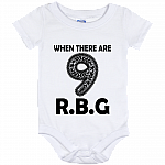 When There're Nine RBG Feminist Notorious Baby Onesie - Baby Infant Bodysuit, White, Baby Onesie - 12 Month