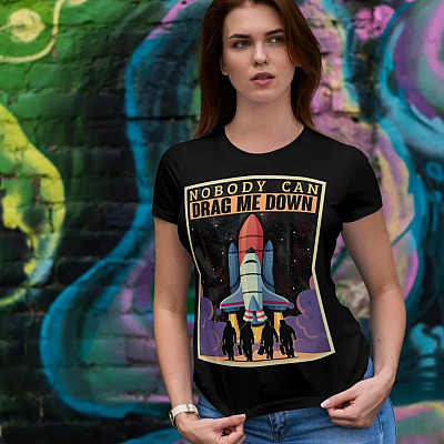 Alternative view of Nobody Can Drag Me Down T-Shirt - Music Shirt