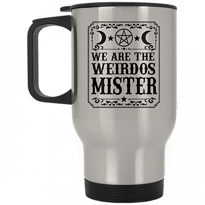 14 oz. Silver Travel Mug