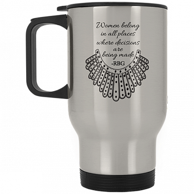 14 oz. Silver Travel Mug