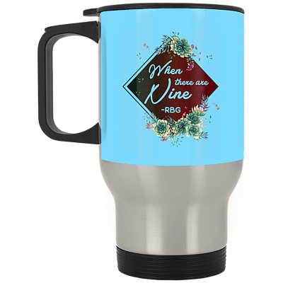 14 oz. Silver Travel Mug