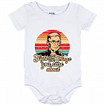 Fight For The Thing You Care About Retro Baby Onesie - Ruth Bader Ginsburg Toddler Infant Bodysuit, White, Baby Onesie - 12 Month