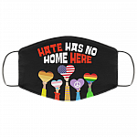 LGBT Hate Has No Home Here Washable Reusable Custom - Printed Cloth Face Mask Cover, Black, Cloth Face Cover – Medium/Large