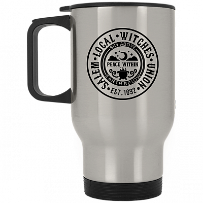 14 oz. Silver Travel Mug