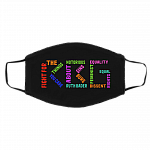 Notorious RBG Washable Reusable Custom - Printed Cloth Face Mask Cover, Black, Cloth Face Cover – Medium/Large