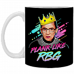 Plank Like RBG Ruth Bader Ginsburg Ceramic Coffee Mug - Water Bottle, Black, 11 oz. White Mug Plank Like RBG Ruth Bader Ginsburg Ceramic Coffee Mug - Water Bottle, Black, 11 oz. White Mug