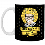 Our Lady of Dissent RBG Ruth Bader Ginsburg Ceramic Coffee Mug - Water Bottle, Black, 11 oz. White Mug Our Lady of Dissent RBG Ruth Bader Ginsburg Ceramic Coffee Mug - Water Bottle, Black, 11 oz. White Mug