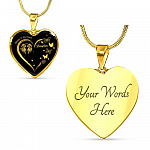Daughter Always In My Heart Loss Of Daughter Heart Pendant Necklace - Daughter Remembrance Necklace - Heart Luxury Necklace (Gold Plated)