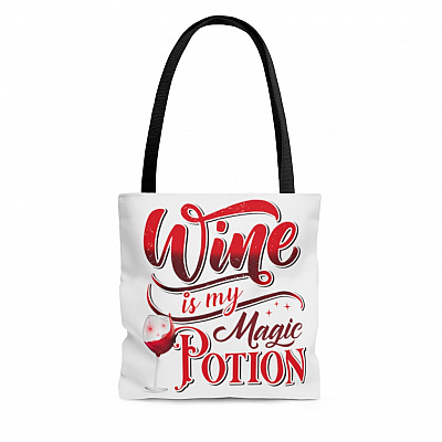 Wine Is My Magic Potion All Over Print Tote Bag - Shoulder Bag
