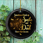 4VT. Dad Sometimes I Look Up ornament mockup