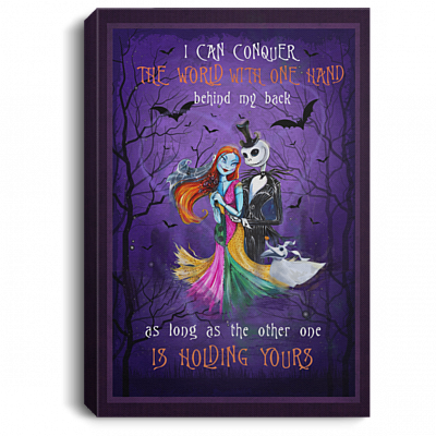 Nightmare Before I Can Conquer The World With One Hand Wrapped Framed Canvas Print- Unframed Poster- Home Decor Wall Art, White, 0.75'' Framed Canvas