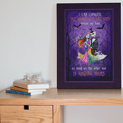 Alternative view of Nightmare Before I Can Conquer The World With One Hand Wrapped Framed Canvas Print- Unframed Poster