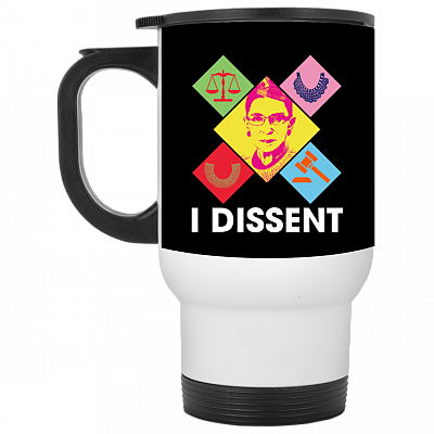 14 oz. White Travel Mug