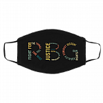 Fight For The Things You Care About Notorious Ruth Washable Reusable Custom - Printed Cloth Face Mask Cover, White, Cloth Face Cover – Medium/Large