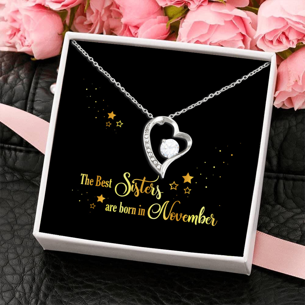 8Th. Best Sister 11 Forever Love Necklace (Silver) 4