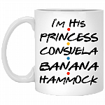I'm Her Crap Bag I'm His Princess Consuela Couple Ceramic Coffee Mug - Beer Stein - Water Bottle - Color Changing Mug, White, 11 oz. White Mug