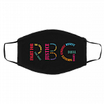 RBG Queen of Justice Ruth Bader Ginsburg Washable Reusable Custom - Printed Cloth Face Mask Cover, Black, Cloth Face Cover – Medium/Large