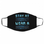 Stay at 127 0 0 1 Wear 255 255 255 0 Funny IT Code Engineers Coding Geeks Washable Reusable Printed Cloth Face Mask, Black, Cloth Face Cover – Medium/Large Stay at 127 0 0 1 Wear 255 255 255 0 Funny IT Code Engineers Coding Geeks Washable Reusable Printed Cloth Face Mask, Black, Cloth Face Cover – Medium/Large