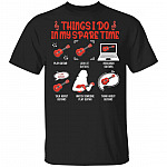 Things I Do In My Spare Time T-Shirt - Funny Guitar Shirt, Black, Unisex T-Shirt