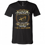 Sagittarius Dirty Mind Caring Friend Good Heart Filthy Mouth I Never Said I'm Perfect Zodiac T-Shirt - V Neck, Black, V-Neck T-Shirt