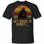 My Name Is Darryl Funny Bigfoot Vintage Retro T-Shirt - Sasquatch Lover Shirt, Black, Unisex T-Shirt