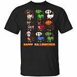 Happy Hallowinener T-Shirt - Funny Halloween Dachshund Shirt, Black, Unisex T-Shirt Happy Hallowinener T-Shirt - Funny Halloween Dachshund Shirt, Black, Unisex T-Shirt