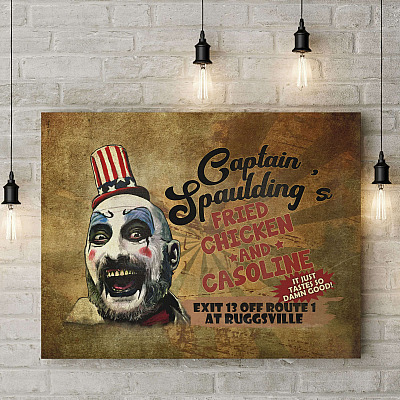 Alternative view of Captain Spaulding Gallery Wrapped Framed Canvas Prints - Unframed Poster - House of 1000 Corpses Poster