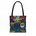 Just A Girl Who Loves Baby Yoda Cute All Over Print Tote Bag - Shoulder Bag