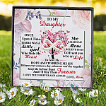 5VT. To My Daughter Little Girl Message Card Infinity Heart Necklace (Silver) 7
