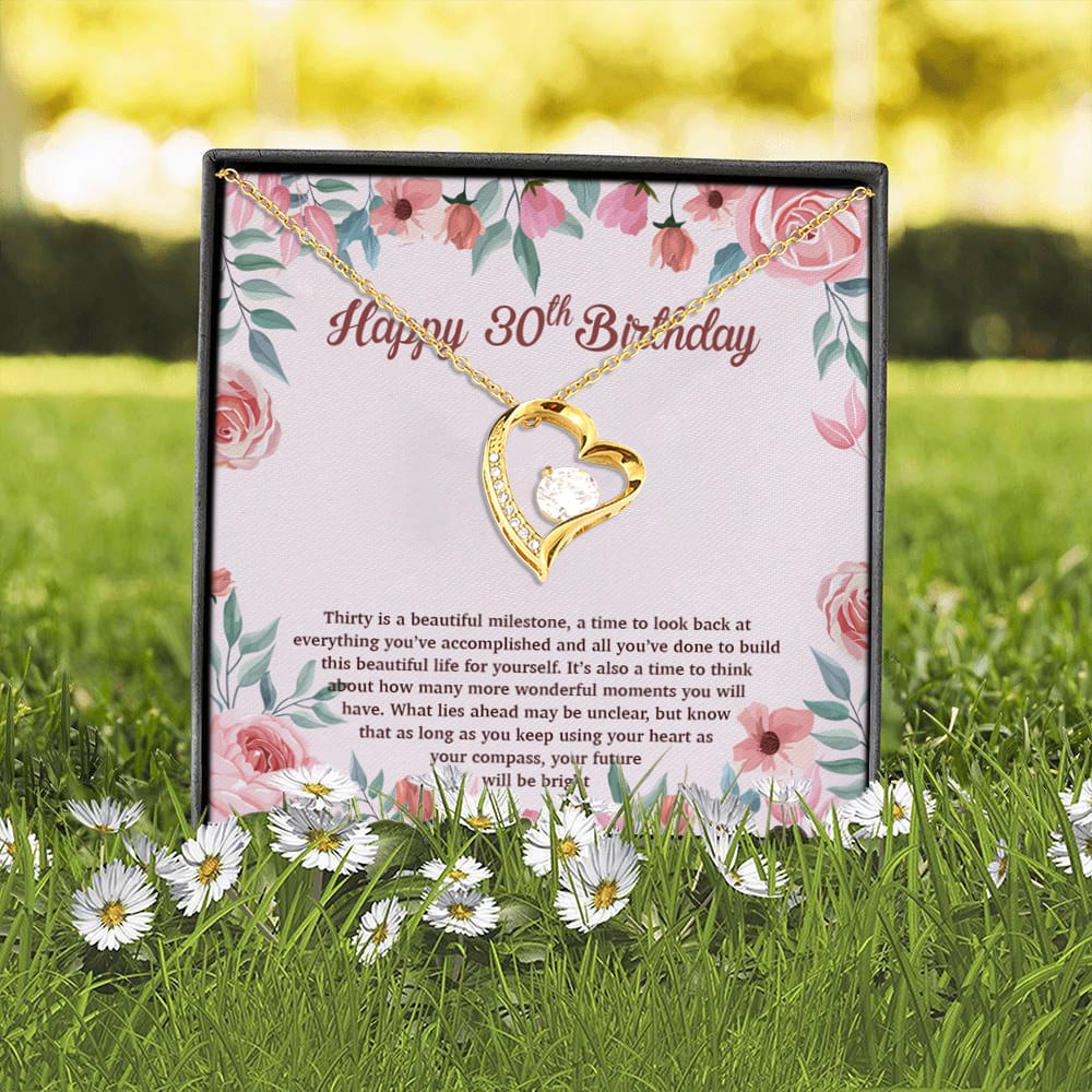 5KN. 30th Birthday Forever Love Necklace (Gold) 2